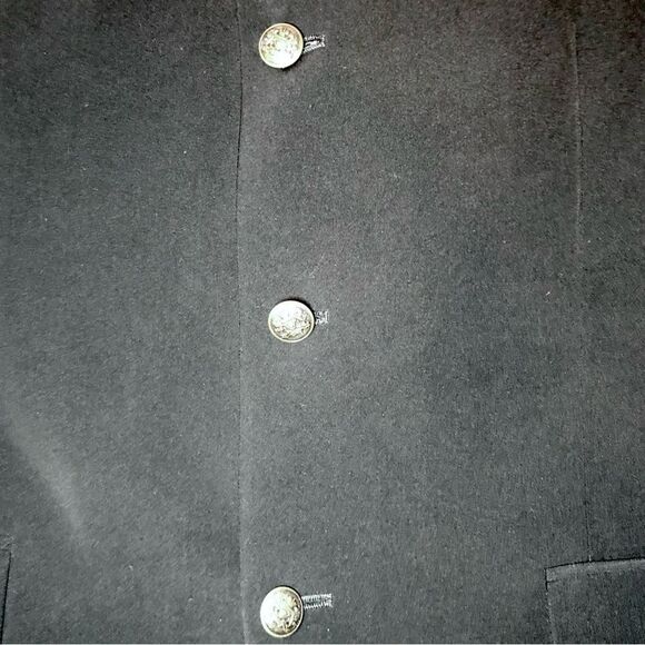 Fazzisport Three Button Suit Jacket in Black Men’s 44R - Picture 5 of 12
